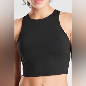 Athleta Black Conscious Crop Sports Bra Size Medium
